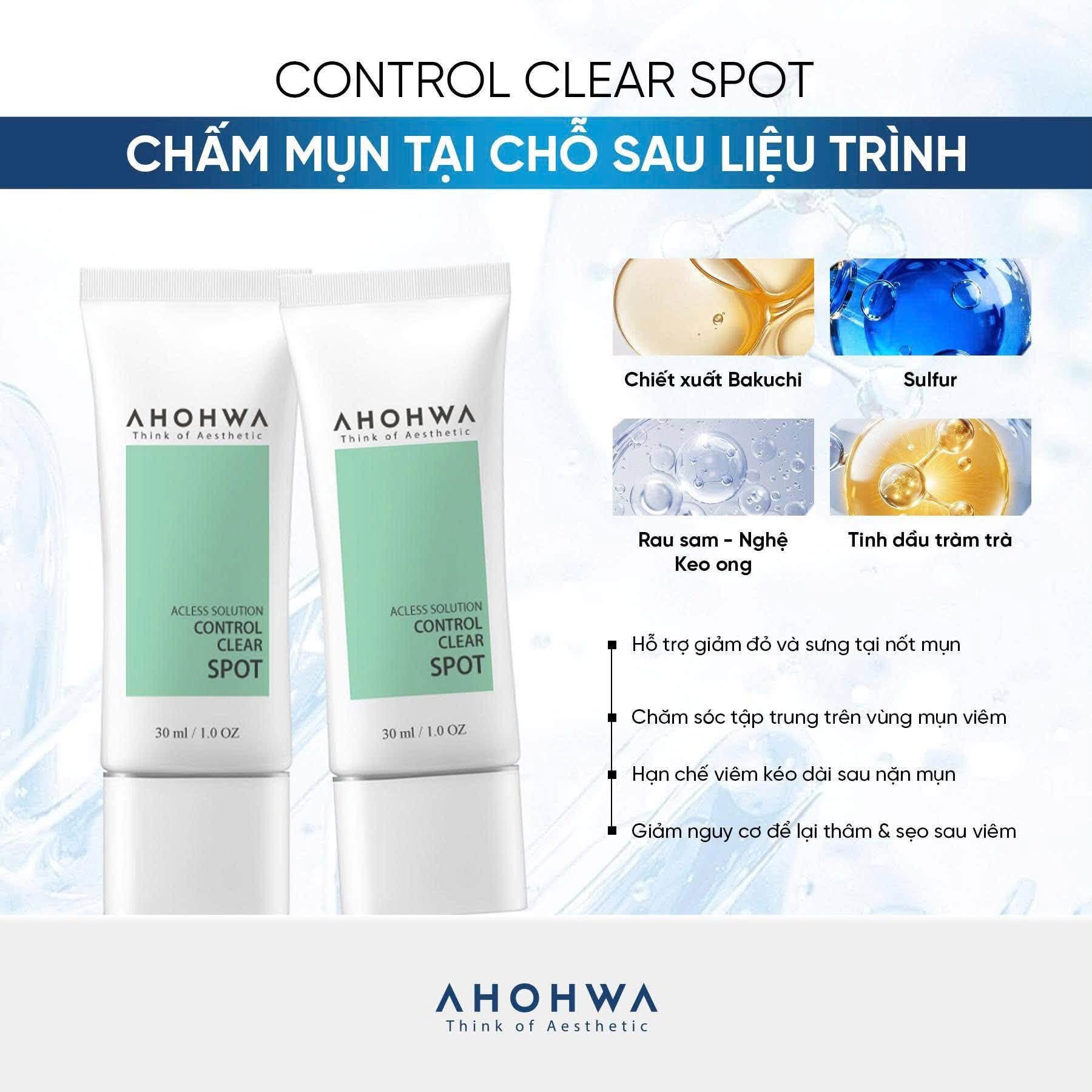 Tinh chất chấm mụn giảm viêm Ahohwa Acless Solution Control Clear Spot.jpg