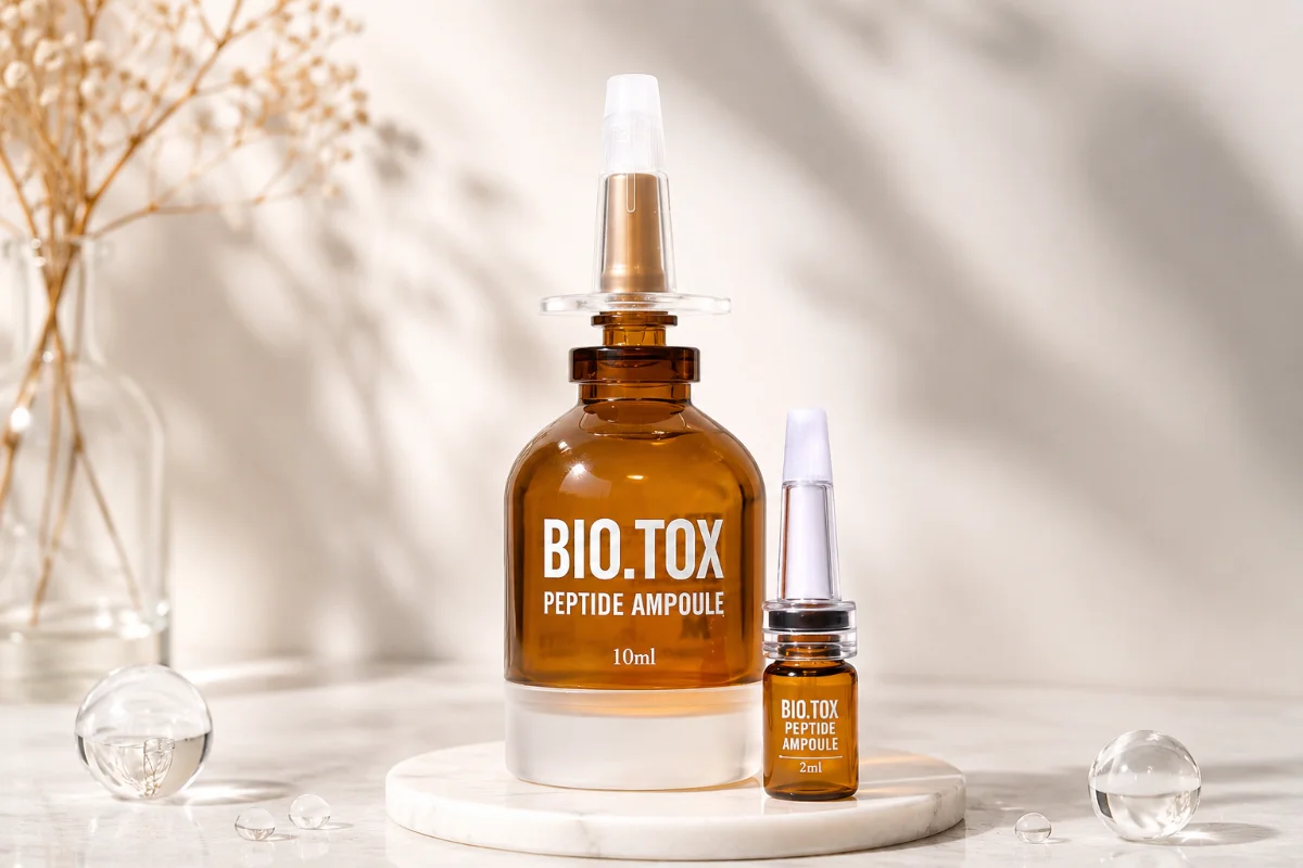Tinh chất hỗ trợ căng sáng mịn da Mediworld Bio.Tox Peptide Ampoule.webp