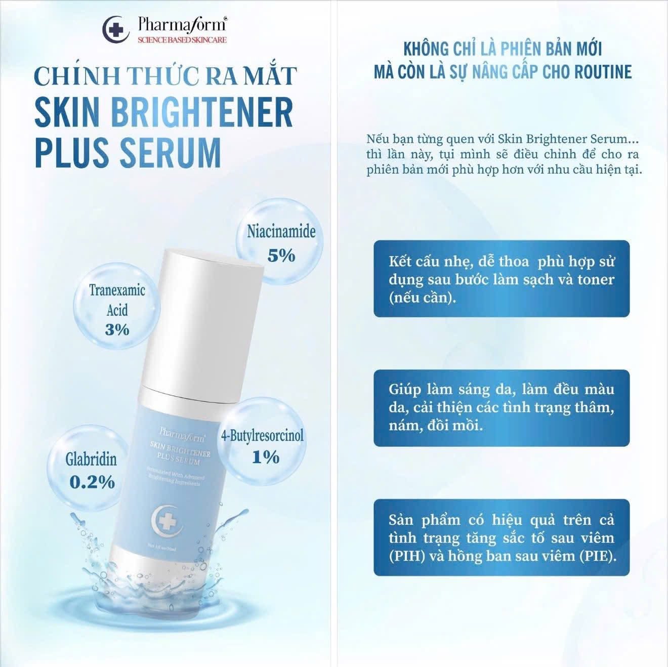 Tinh chất làm sáng da cải thiện tình trạng thâm, nám, đồi mồi Pharmaform Skin Brightener Plus Serum.jpg
