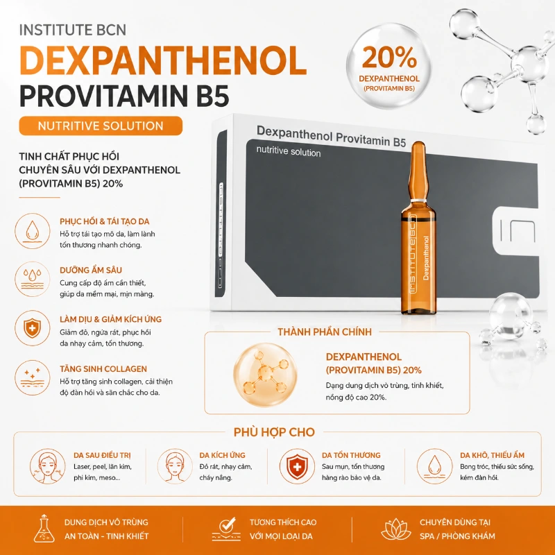 Tinh chất phục hồi da giữ ẩm dịu da Insititute BCN Dexpanthenol Provitamin B5.webp