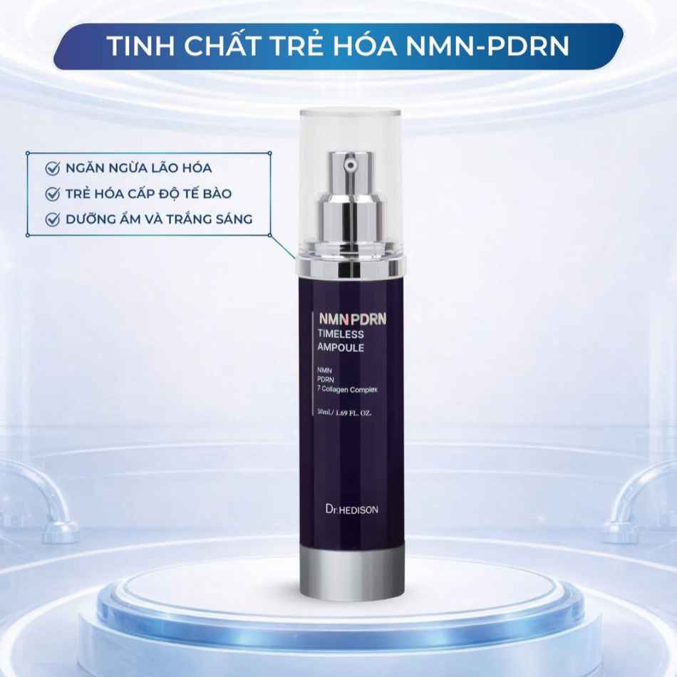 Tinh chất trẻ hóa dưỡng ẩm cải thiện độ đàn hồi da Dr.HEDISON NMN PDRN Timeless Ampoule.jpg