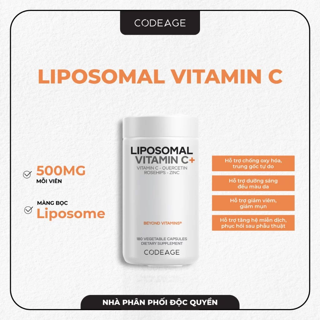 Viên nang hỗ trợ chống oxy hoá tăng cường đề kháng Codeage Liposomal Vitamin C+.webp