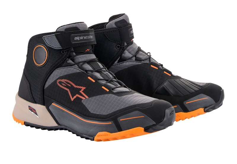 GIÀY MOTOR ALPINESTARS - CR-X DRYSTAR RIDING SHOES-1284-BLACK/LIGHT BROWN/ORANGE
