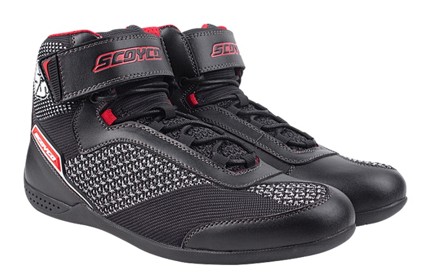 GIÀY MOTOR SCOYCO-MT031-BLACK/RED