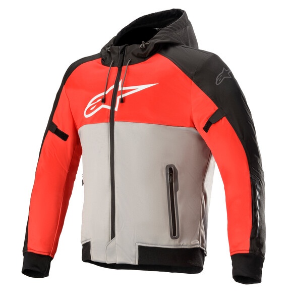 ÁO GIÁP MOTO ALPINESTARS -RACEDAY LIGHT PARKA-1198-BLACK MID GRAY BRIGHT RED