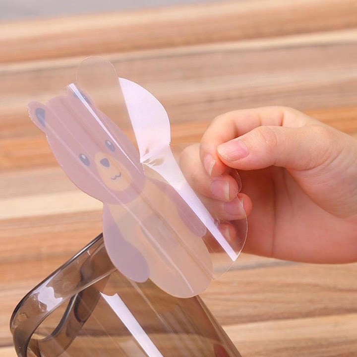 [ HÀNG LOẠI 1 ] Cốc Gấu Dán Tường Để Bàn Chải Đánh Răng Hình Gấu Có Lỗ Thoát Nước Tiện Lợi