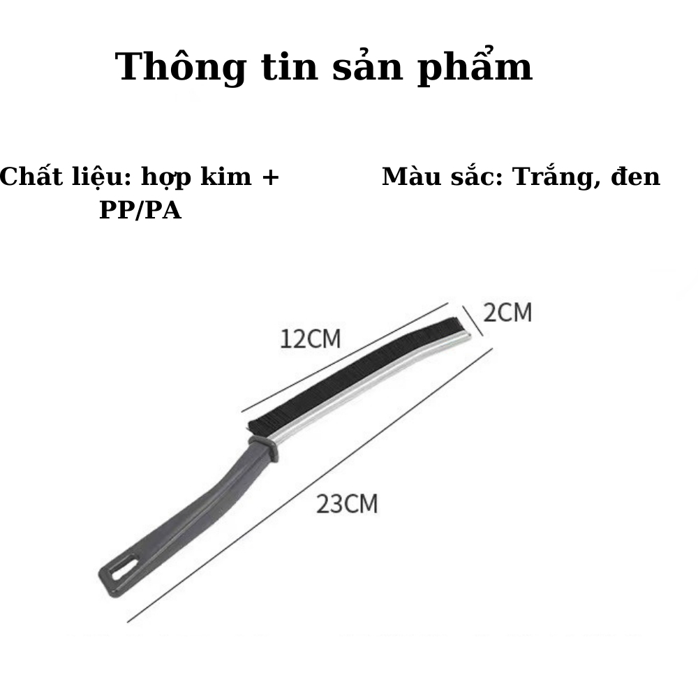 Bàn Chải Vệ Sinh Góc Tường, khe hở- Cọ Vệ Sinh Khe Nhà Tắm, Khe Cửa Nhà Bếp Nhỏ Gọn Tiện Lợi