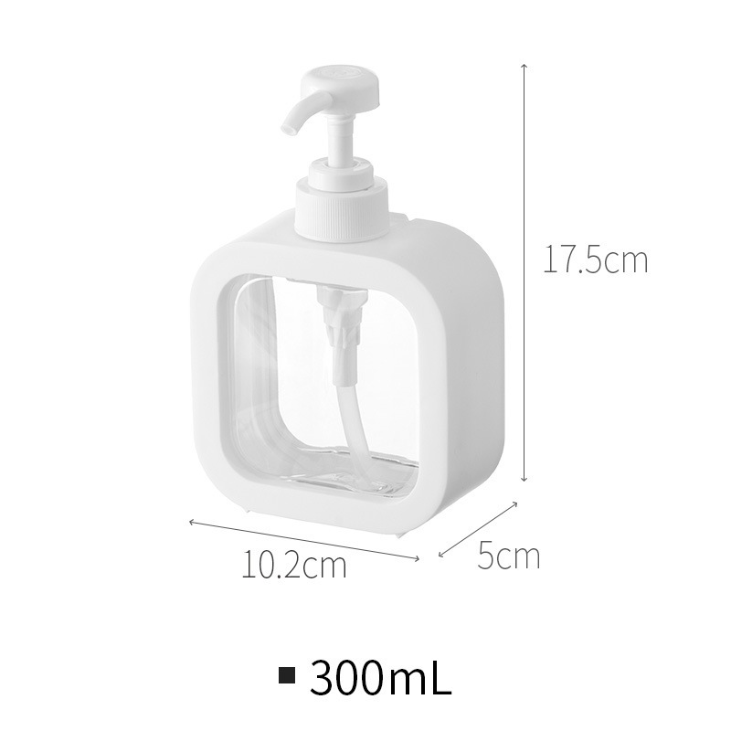 Bình Chiết Dầu Gội, Sữa Tắm vai vuông VIỀN BỌC NHỰA - DUNG TÍCH 300ml, 500ml