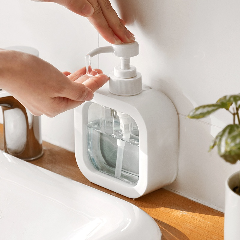 Bình Chiết Dầu Gội, Sữa Tắm vai vuông VIỀN BỌC NHỰA - DUNG TÍCH 300ml, 500ml