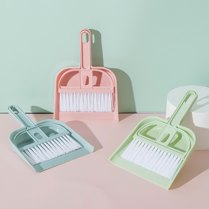 Bộ Chổi Và Xẻng Mini Quét Bụi Bàn Phím Vệ Sinh Nhà Cửa Tiện Dụng - Chổi + Hót Rác Mini