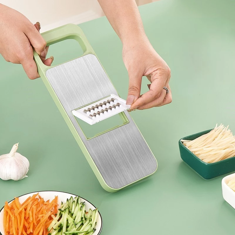 Bộ Nạo Rau Củ Qủa 5 Lưỡi, Dụng Cụ Bào Nạo Có Tay Cầm An Toàn Tiện Dụng Dễ Vệ Sinh
