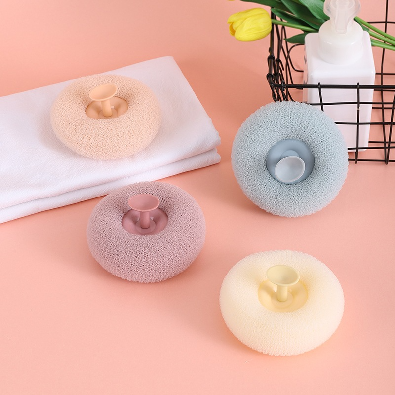Bông Tắm Xơ Mướp Tẩy Tế Bào Chết - Bông Tắm Lưới Tròn Tạo Bọt, Siêu Mềm Tiện Lợi