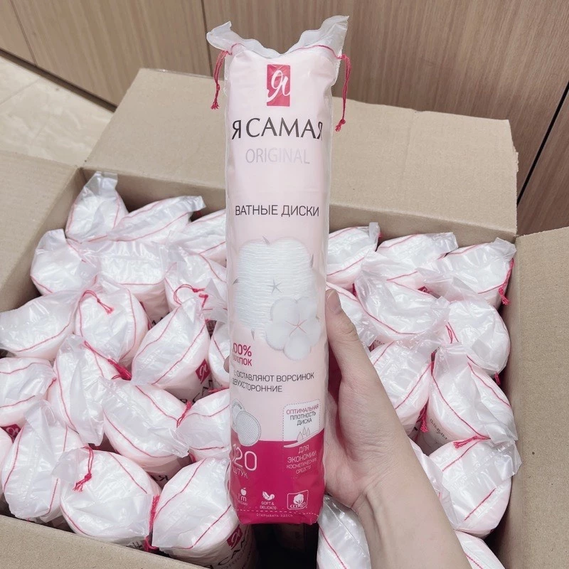Bông Tẩy Trang chất liệu Cotton siêu thấm 3 Lớp
