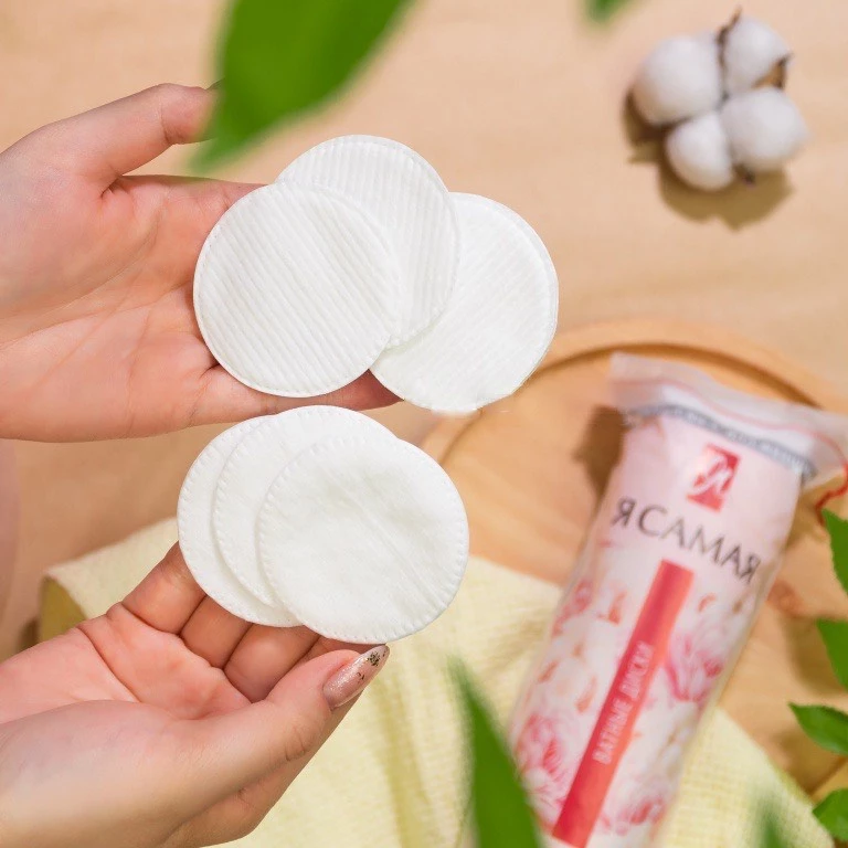 Bông Tẩy Trang chất liệu Cotton siêu thấm 3 Lớp