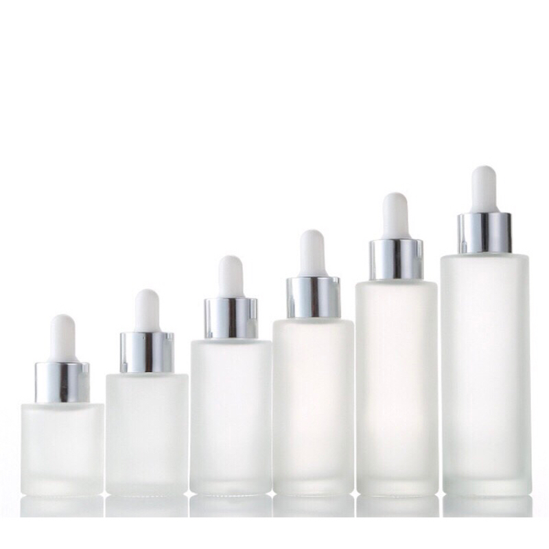 Chai đựng serum/tinh dầu dạng nút bóp, chất liệu thuỷ tinh mờ (10ml/20ml/30ml/50ml/100ml)