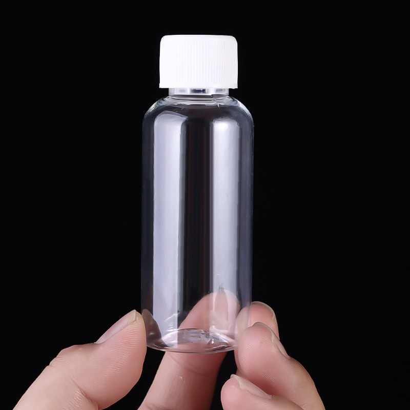 Chai nhựa chiết mỹ phẩm, chai đựng tonner nắp vặn đen kèm nút chặn ở miệng (dung tích 30ml/50ml/100ml)