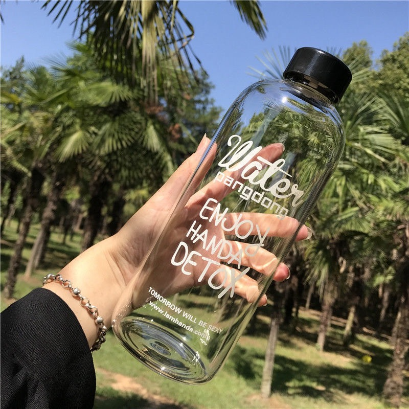 Chai thủy tinh đựng nước DETOX PONGDANG 1000ml, CHAI THUỶ TINH ĐỰNG NƯỚC DETOX 1 LÍT