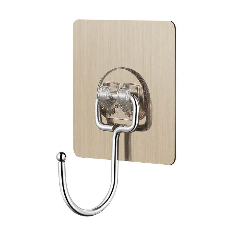Combo 10 móc bạc dán tường, móc dán tường, móc treo chịu lực siêu dính treo đồ,đa năng tiện ích inox 304