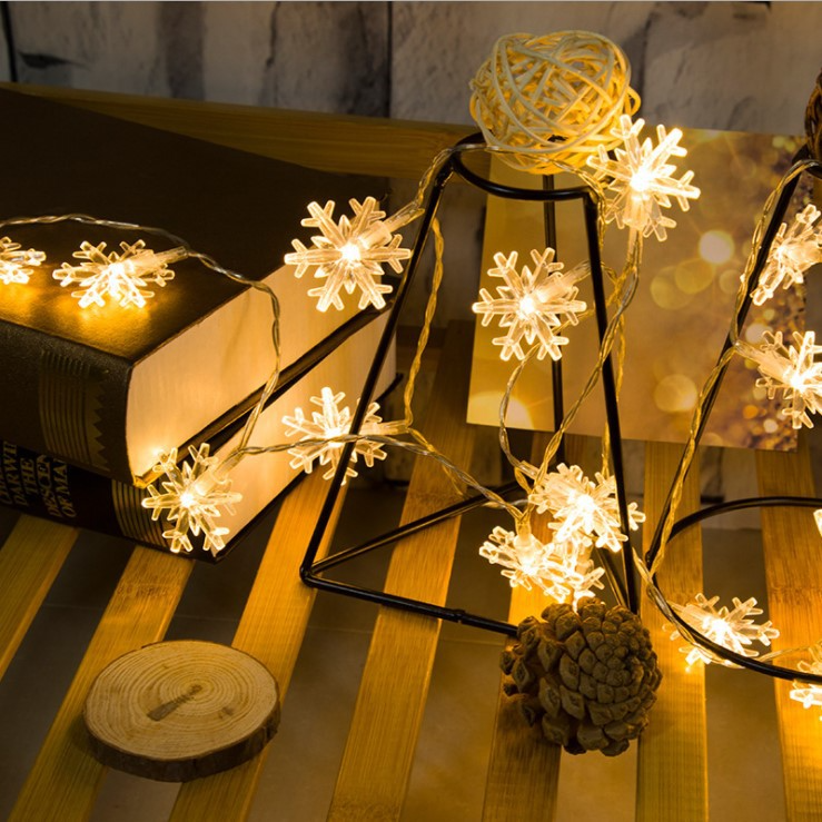 Đèn Nháy Trang Trí, đèn led trang trí, đèn trang trí NOEL Hình Bông Hoa Tuyết - Đèn Nháy Bông Tuyết
