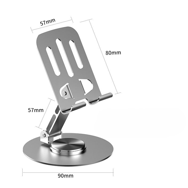 Giá Đỡ Điện Thoại, Máy Tính Bảng Để Bàn Xoay 360 Bằng Kim Loại, Kệ Đựng Điện Thoại, Ipad-NAMDUONG SHOP
