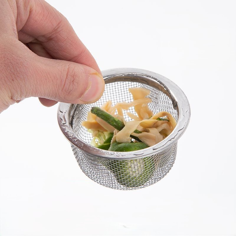 Giỏ Lọc Rác Bồn Rửa Chén Bát Chống Tắc Nghẽn, Lưới Lọc Rác Có Quai Treo Tiện Lợi