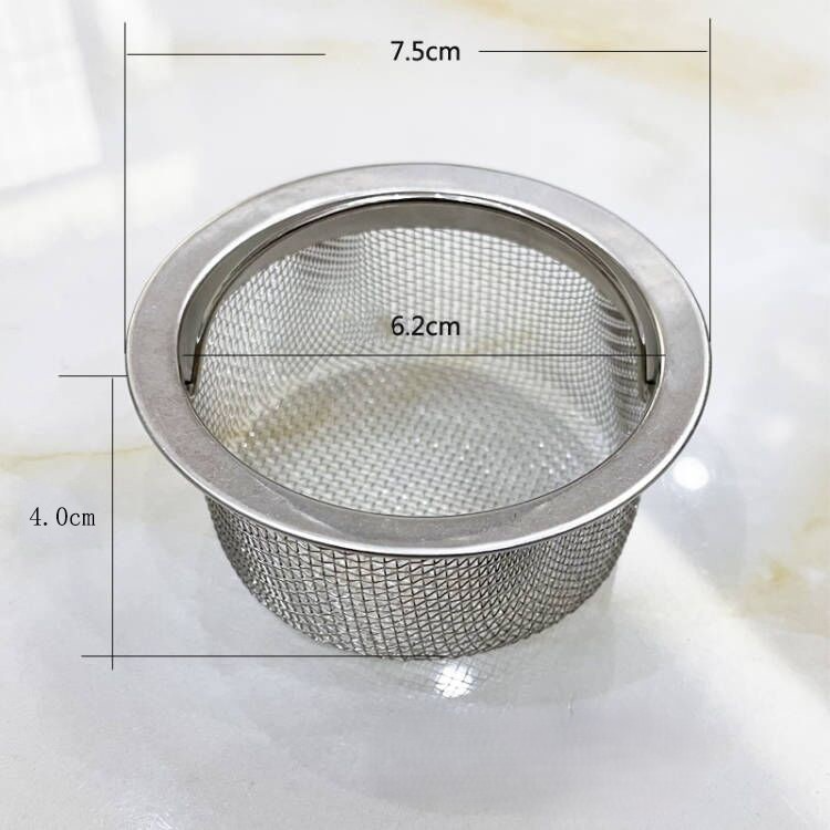 Giỏ Lọc Rác Bồn Rửa Chén Bát Chống Tắc Nghẽn, Lưới Lọc Rác Có Quai Treo Tiện Lợi