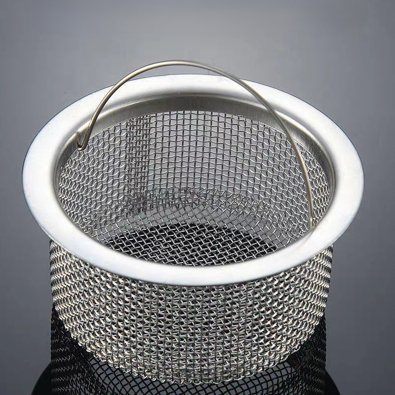 Giỏ Lọc Rác Bồn Rửa Chén Bát Chống Tắc Nghẽn, Lưới Lọc Rác Có Quai Treo Tiện Lợi