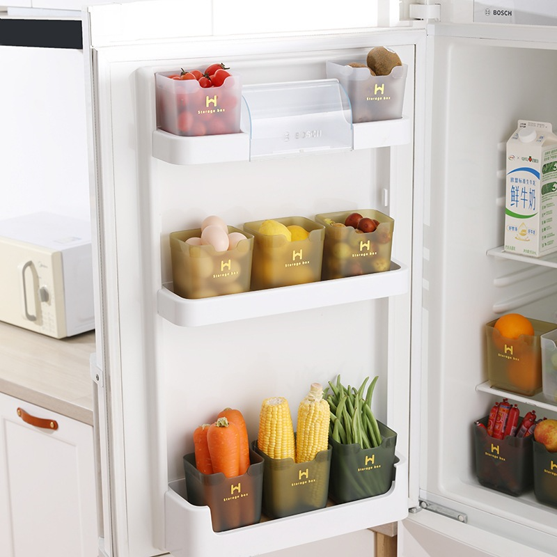 Hộp Nhựa Đựng Thực Phẩm, Đồ Ăn, Để Cánh Cửa Tủ Lạnh Tiện Lợi