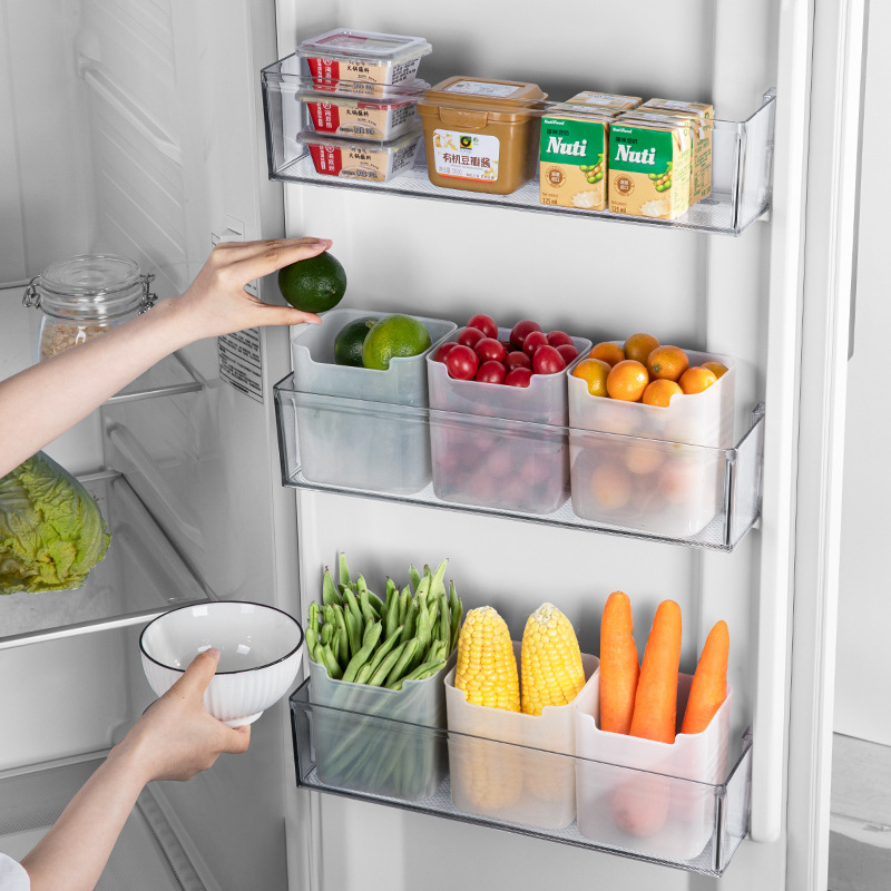 Hộp Nhựa Đựng Thực Phẩm, Đồ Ăn, Để Cánh Cửa Tủ Lạnh Tiện Lợi