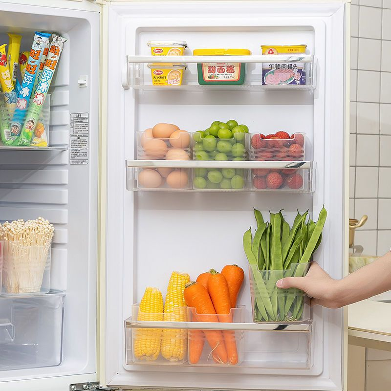 Hộp Nhựa Đựng Thực Phẩm, Đồ Ăn, Để Cánh Cửa Tủ Lạnh Tiện Lợi