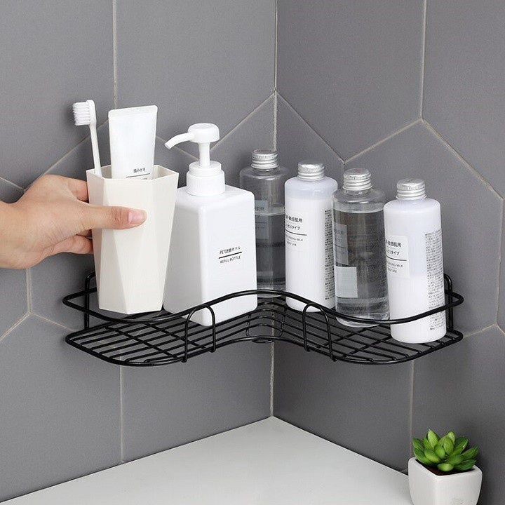 Kệ Góc Inox Để đồ Gắn Tường Đa Năng