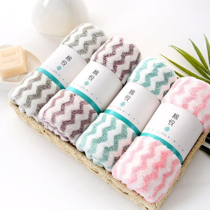 Khăn Mặt lông cừu xuất Hàn, Khăn Mặt Lông Cừu Siêu Mềm, kích thước 30x50cm