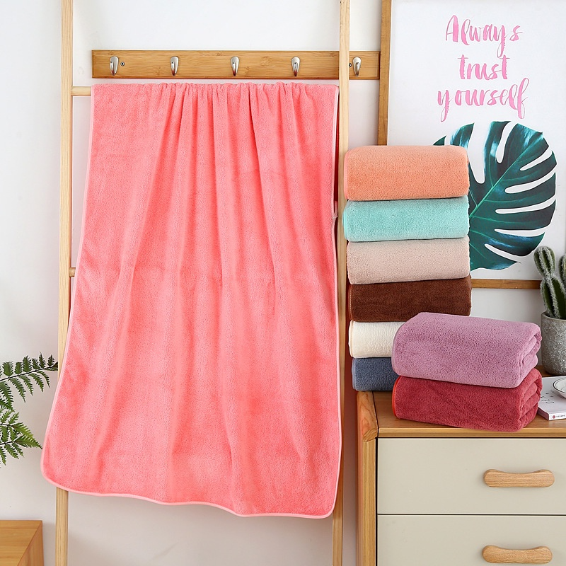 Khăn Tắm Lông Cừu Hàn Quốc, kích thước 70x140cm siêu Mềm Mại, Thấm Hút Tốt - Khăn Tắm HQ