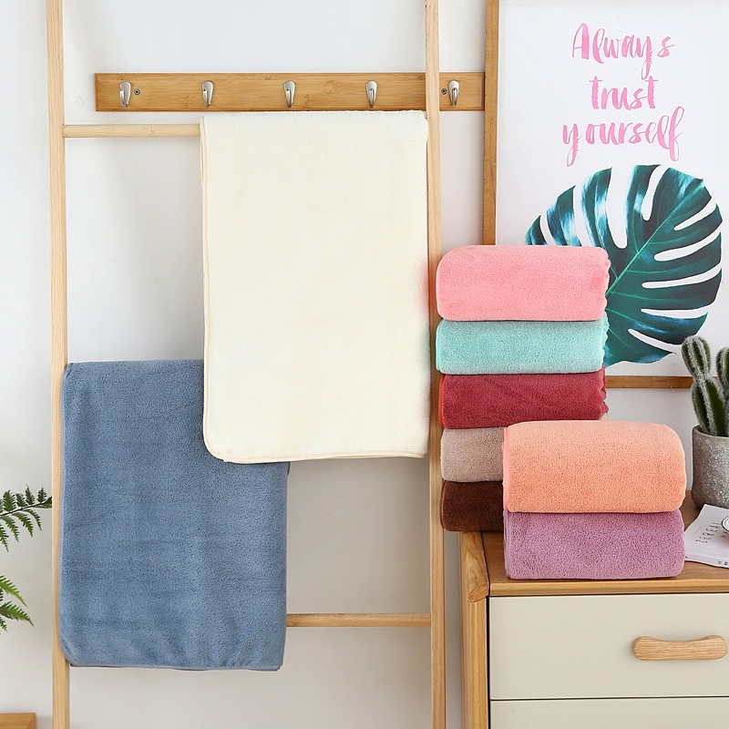 Khăn Tắm Lông Cừu Hàn Quốc, kích thước 70x140cm siêu Mềm Mại, Thấm Hút Tốt - Khăn Tắm HQ