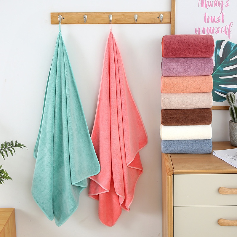 Khăn Tắm Lông Cừu Hàn Quốc, kích thước 70x140cm siêu Mềm Mại, Thấm Hút Tốt - Khăn Tắm HQ