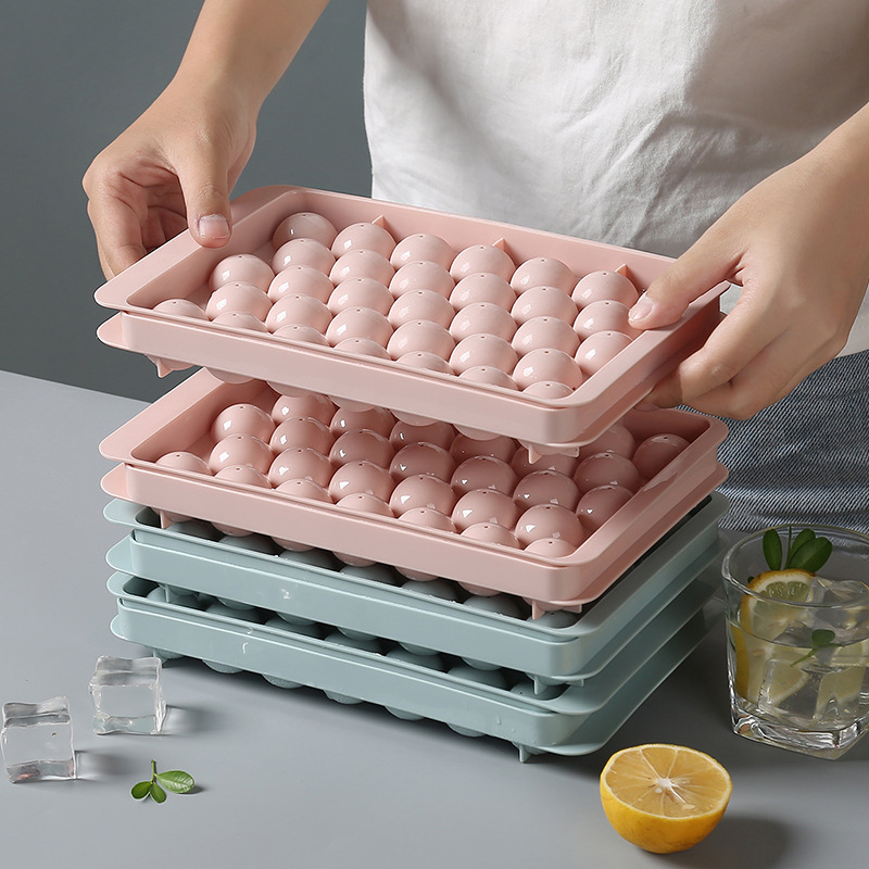 Khay đá, Khay Làm Đá Silicon Có Nắp, Khay làm đá Silicone có nắp đậy