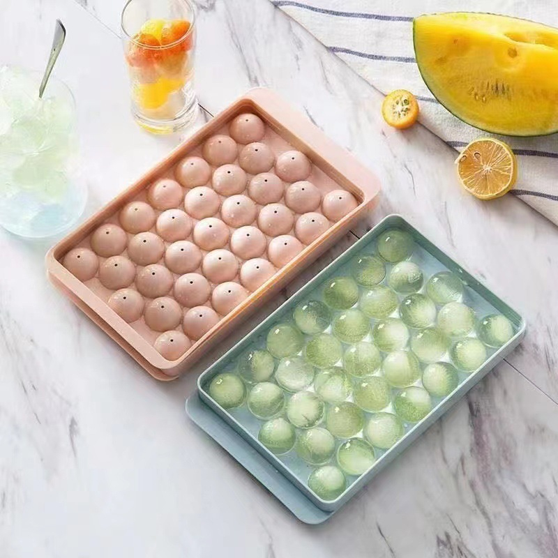 Khay đá, Khay Làm Đá Silicon Có Nắp, Khay làm đá Silicone có nắp đậy