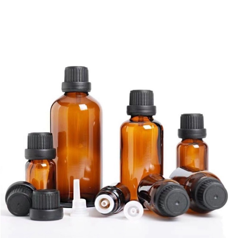 Lọ Đựng Tinh Dầu ĐEN TO Nhỏ Giọt dung tích 10ML 20ML 30ML 50ML 100ML Chiết Serum, Tính Chất - Nắp đen