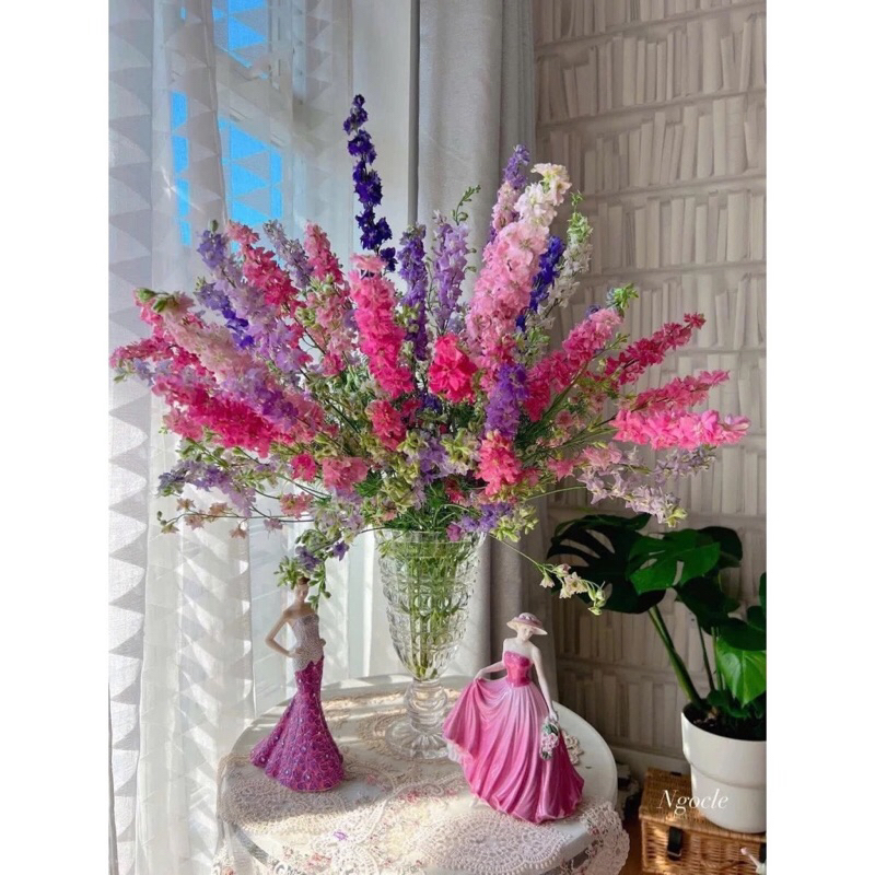 Lọ hoa thủy tinh, Ly thuỷ tinh cắm hoa đa tầng sang trọng, tinh tế (cao 30cm)