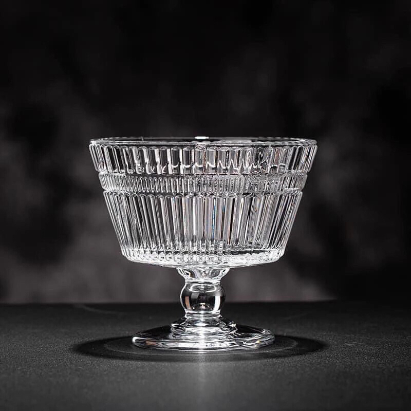Ly Kem trơn thuỷ tinh Siêu Dày, Chuyên Dùng Để Đựng Kem, Decor Quán Siêu Đẹp, Dung Tích 220ml