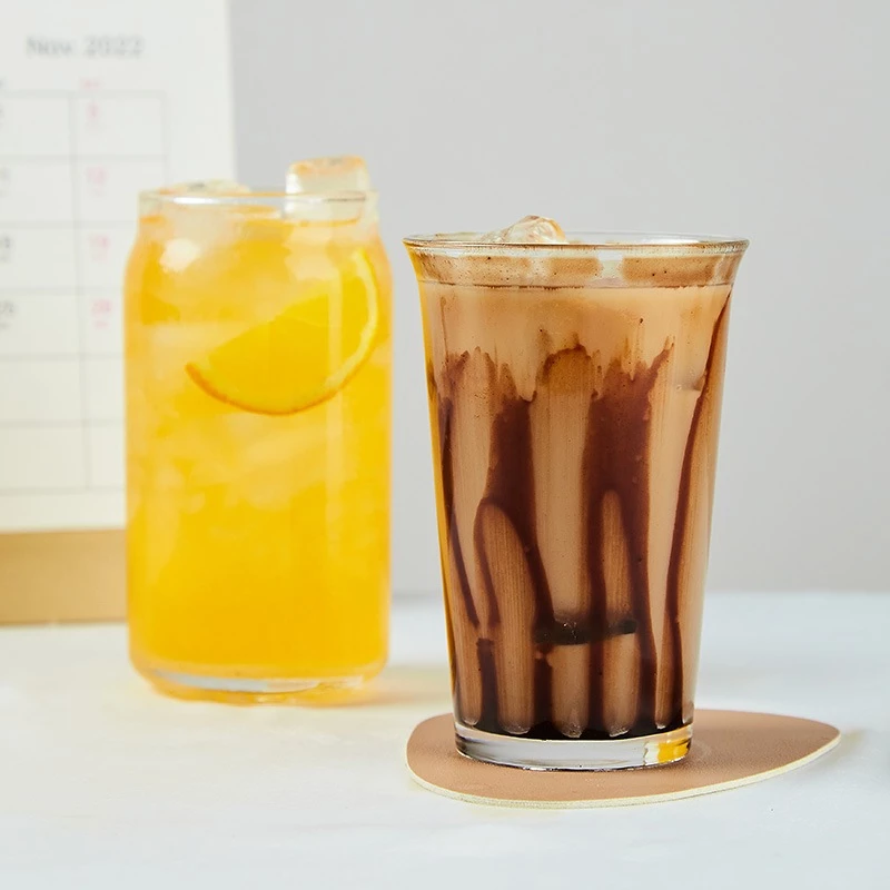 Ly thủy tinh trơn loe miệng, cốc thủy tinh chịu nhiệt dùng để uống trà, cafe, sinh tố 360ml