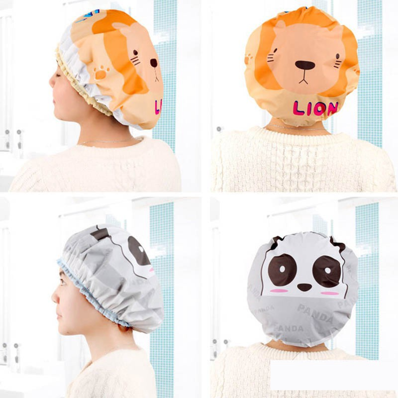 Mũ Tắm, Mũ ủ tóc, Mũ Trùm Đầu Chống Thấm Nước Tiện Dụng - Mũ Đi Tắm