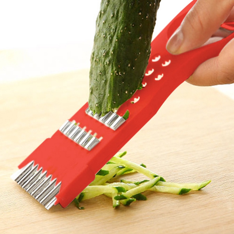 Nạo Gọt Tạo Hình Rau Củ Quả Đa Năng, Dụng Cụ Gọt Rau Củ Quả Lưỡi Inox 2 Đầu Đa Năng