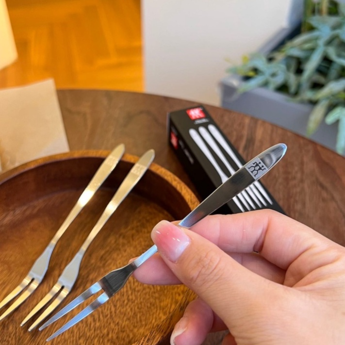 Set 10 Dĩa Ăn Hoa Quả Trái Cây, Dĩa inox cao cấp dùng cho nhà bếp - Set 10 Dĩa Hộp Đen