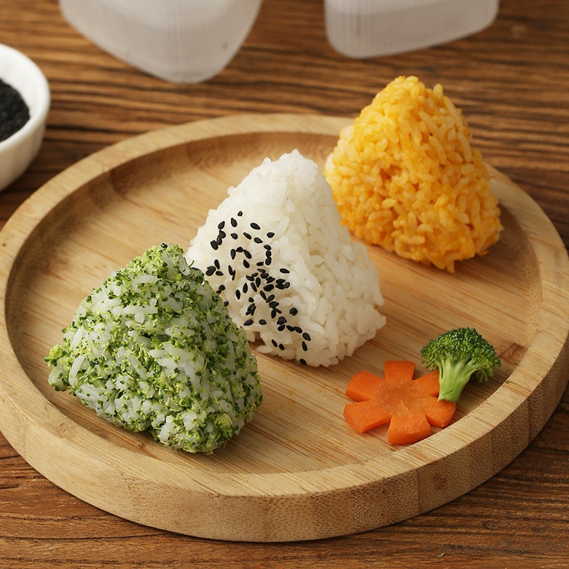 Set 7 Khuôn Ép Cơm Làm Cơm Nắm, Khuôn Tạo Hình Cơm Bento Làm Bánh Cho Bé