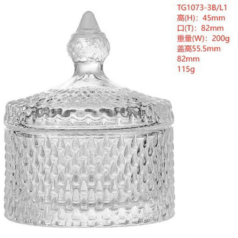 Thố Mứt Thủy Tinh, Hũ Thuỷ tinh đựng bánh kẹo, Lọ thuỷ tinh Đựng nến, gia vị nhà bếp chính hãng DELI (nhiều mẫu)