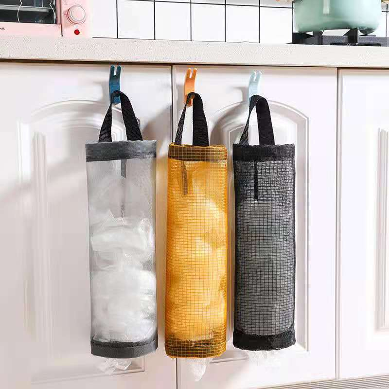 Túi Lưới Đựng Bao Nilong, Túi Rác Treo Tường Tiện Lợi