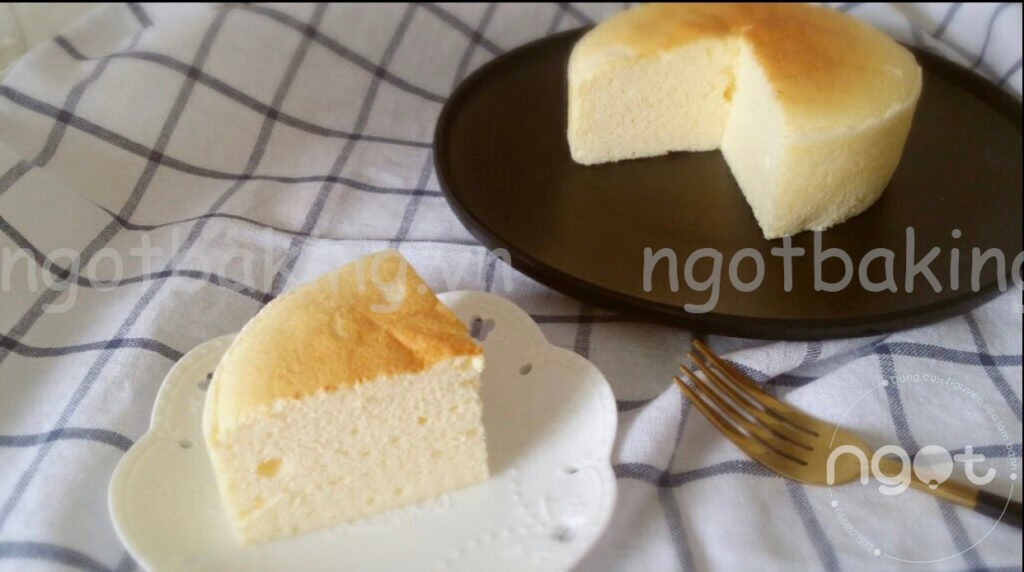 Công Thức Bánh Japanese Cotton CheeseCake mềm mịn tan trong miệng