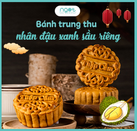 Bánh nướng trung thu nhân sầu riêng đậu xanh (vỏ truyền thống)