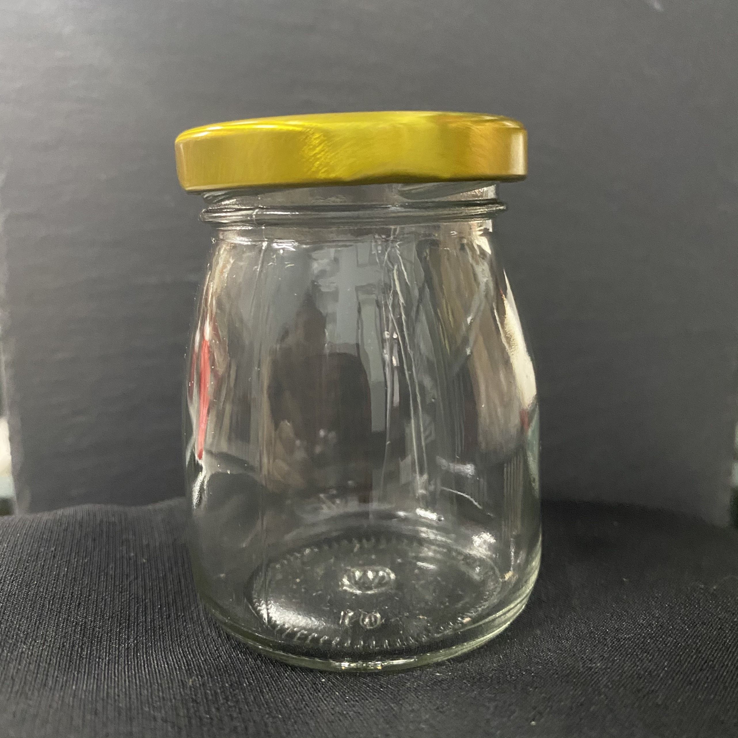Hũ thủy tinh đựng sữa chua 100ml nắp thiếc (cái)